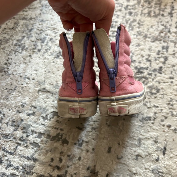 Vans Sk8-Hi Zip-Up Pink/Lavender - Size W 8 - Picture 2 of 4